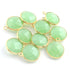 10 Pcs 925 Sterling Vermeil Green Chalcedony Faceted Round Single Bail Pendant - SS002
