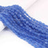 1 Long Strand Blue  Chalcedony  Smooth Briolettes -Oval Shape Briolettes - 7mmx7mm-12mmx10mm - 12 Inches BR0533