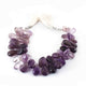 1 Strand Shaded Amethyst Smooth Pear Briolettes - Pear Shape Briolettes  15mmx11mm-20mmx10mm 8 Inches BR3542 - Tucson Beads