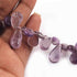 1  Long Strand Shaded Amethyst  Smooth Briolettes - Pear Shape  Briolettes  11mmx8mm-18mmx9mm - 10 Inches BR3608