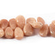 1 Strand Peach Moonstone Smooth Pear Briolettes - Pear Shape Briolettes  17mmx9mm-19mmx14mm 8 Inches BR3610 - Tucson Beads