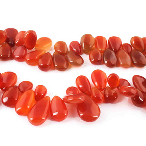 1 Long Sunstone Smooth  Briolettes -Pear Shape Briolettes  9mmx8mm-26xmm14mm 8.5 Inches BR3227 - Tucson Beads