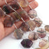 1 Strand Multi Fluorite Faceted Hexagon Shape Briolettes -  Hexagon Shape Beads 12mm-15mm- 9.5 Inchs BR02270
