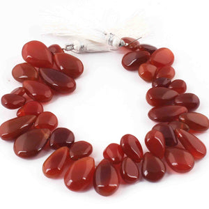1 Long Sunstone Smooth  Briolettes -Pear Shape Briolettes  14mmx9mm-20xmm13mm 8.5 Inches BR3313 - Tucson Beads