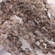1  Strand Smoky Quartz Faceted Briolettes -Heart Shape Briolettes -6mmx10mm - 9 Inches BR01159 - Tucson Beads