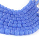 1 Strand Blue  Chalcedony Faceted Cube Briolettes - Blue  Chalcedony Box Beads 9mm- 9 Inch BR3730 - Tucson Beads
