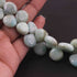 1  Long Strand Amazonite Smooth Briolettes - Heart Shape  Briolettes  10mmx9mm-17mmx16mm -8 Inches BR3606