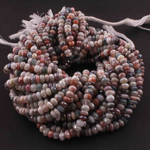 1 Strand Multi Color Silverite Faceted Rondelles  - Gemstone Rondelles  6mm-7mm 13.5 Inches BR0643 - Tucson Beads