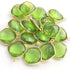 8 Pcs Peridot 925 Sterling Vermeil Gemstone Faceted Cushion Shape Single Bail Pendant -22mmx16mm SS026