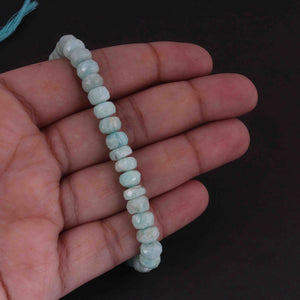 1 Strand Amazonite Faceted  Rondelles ,Round Beads - Gemstone Beads  - 7mm 15.5 Inches BR3619 - Tucson Beads