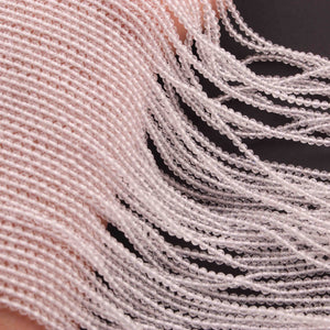 5 Strand Crystal Quartz Faceted Ball -Gemstone  Ball Beads-2 mm-13 Inches RB0233 - Tucson Beads