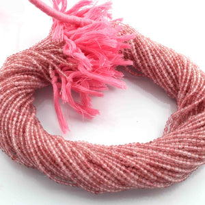 5 Strand Strawberry Quartz Faceted Balls Beads - Small Beads -Gemstone Beads 2mm-13 Inches RB0231 - Tucson Beads