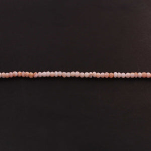1 Strand Shaded Pink Opal Faceted Rondelles--Finest Quality Pink Opal Roundles 4mm 13 Inch Long RB0358 - Tucson Beads