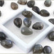 24 Pcs Blue Flash Labradorite Loose Gemstone , Smooth Pear Shape Beads , Cabochon Gemstone - 12mmx8mm - LGS300 - Tucson Beads