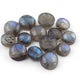 14 Pcs Blue Flash Labradorite Loose Gemstone , Smooth Round Shape Beads , Cabochon Gemstone - 10mm-12mm - LGS305 - Tucson Beads