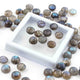 10 Pcs Blue Flash Labradorite Loose Gemstone , Smooth Round Shape Beads , Cabochon Gemstone - 7mm - LGS314 - Tucson Beads