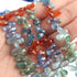 1 Long Strand Multi kyanite Faceted Briolettes -Pear Drop Briolettes - 6mmx3mm-12mmx6mm - 11 Inches BR02523