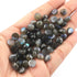 35 Pcs Blue Flash Labradorite Loose Gemstone , Smooth Round Shape Beads , Cabochon Gemstone - 6mm - LGS301