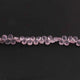 1  Strand Rose Quartz Faceted Pear Briolettes - Faceted Briolettes - 5mmx5mm-8mmx7mm 9 inches BR02209 - Tucson Beads