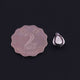 1 Pc  Rosecut Diamond Pendant - 925 Sterling Silver - Pear Polki Pendant 13mmx9mm PDC1393 - Tucson Beads