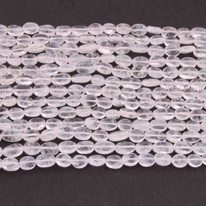 1 Strand Finest quality White Rainbow Moonstone Smooth Oval Briolettes- Faceted Ovel Beads 8mmx7mm-12mmx7mm 13 Inch BR060 - Tucson Beads