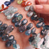 1 Long Strand Multi kyanite Faceted Briolettes -Pear Drop Shape Briolettes - 6mmx3mm-12mmx7mm - 10 Inches BR02496