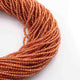 5 Strands Hessonite Gemstone Ball Beads, Semiprecious beads , - Faceted Gemstone   Jewelry-2mm - 13 Inches  RB0241 - Tucson Beads
