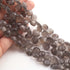 1 Strand  Grey Moonstone Faceted Briolettes - Heart Shape Briolettes Beads-9mm-11mm-  8 inches BR0175