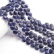 1  Strand Lapis Lazuli Faceted Heart Briolettes - Heart shape Beads - 9mm - 9 Inches BR02519 - Tucson Beads