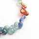 1 Long Strand Multi kyanite Faceted Briolettes -Heart Shape Briolettes - 6mm-11mm-12mm - 10 Inches BR02494 - Tucson Beads