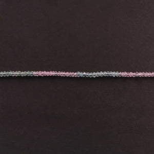 1 Strand Multi Aquamarine Faceted Finest Quality Rondelle Beads 3mm-4mm 13 inches strand RB095 - Tucson Beads