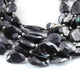 1 Strand Black Spinal Silver Coated Faceted Briolettes -Oval Shape  Briolettes  11mmx10mm-24mmx12mm-8 Inches BR02222 - Tucson Beads