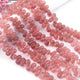1 Strand Strawberry Quartz  Faceted Briolettes -Tear Drop Briolettes - 8mmx6mm-10mmx7mm-  8 inch BR01199 - Tucson Beads