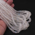 1  Long Strand White Rainbow  Moonstone Faceted Rondelles  -  6mm-8mm -15 Inches BR1501
