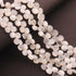 1 Strand White Moonstone Briolettes - White Moonstone Faceted Heart Shape Beads 11mm- 8 Inch BR01696