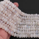 1 Long Strand White Rainbow Moonstone  Faceted  Rondelles- Rondelles Beads -8mmx11mm- 10  Inches BR0500 - Tucson Beads