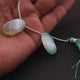 1  Strand Shaded Chrysoprase  Chalcedony Smooth  Briolettes - Oval Shape Matching Pair Briolettes  -23mmx14mm -3 Inches BR1291 - Tucson Beads