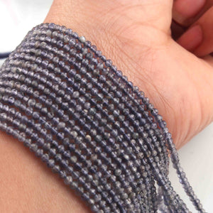 5  Strand Iolite Faceted Ball Beads -Gemstone Balls Beads -2mm-13 Inches RB0237 - Tucson Beads
