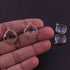 4 Pcs Beautiful Crystal Quartz 925 Sterling Silver Gemstone Faceted Cushion Shape Pendant -20mmx17mm SS1098