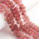 1 Strand Strawberry Quartz Faceted Briolettes - Pink Rutile Tear Drop Shape Briolettes - 7mmx9mm 8 inch BR0603 - Tucson Beads