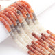 1  Long Strand Multi Moonstone Smooth Heishi, Tyre  Briolettes  -Wheel Shape Briolettes  6mm - 13 Inches BR03101 - Tucson Beads