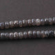 1 Long Strands Gray Moonstone Silver Coated Faceted Rondelles - Gray Moonstone Roundelle Beads 7mm 13 Inches BR557 - Tucson Beads