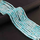 1  Long Strand Peru Opal  Faceted Roundells -Round Shape Roundells - 6mm-7mm-14  Inches BR02237 - Tucson Beads