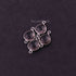 4 Pcs Smoky Quartz  925 Sterling Silver Faceted Heart Shape Connector - Gemstone Connector 17mmx11mm SS1105
