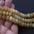 1 Strand Yellow Opal Faceted Rondelles- Yellow Opal Beads 10mm-12mm 19 Inch BR2725
