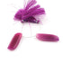 1 Strand Shaded Purple Chalcedony Smooth Fancy Shape Briolettes - Jewelry Making Supplies - 41mmx13mm 4 Inch BR4024