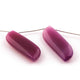 1 Strand Shaded Purple Chalcedony Smooth Fancy Shape Briolettes - Jewelry Making Supplies - 41mmx13mm 4 Inch BR4024 - Tucson Beads