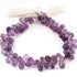 1 Strand Pink Amethyst Smooth Briolettes -Tear Shape Briolettes 12mmx8mm-9mmx4mm 10 Inches BR3667