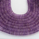 1  Strand  Natural Pink Amethyst  Faceted Heishi Tyre Shape Gemstone Beads,  Pink Amethyst  Tyre Wheel Rondelles Beads, 7mm 8 Inches BR02887 - Tucson Beads