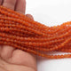 1 Strand Carnelian  Faceted Rondelles - Rounde Ball -Beads 4mm 13 Inches  BR2854 - Tucson Beads